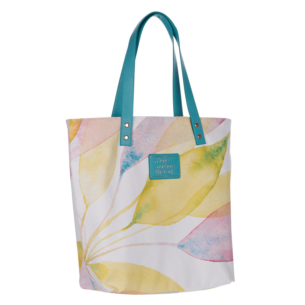 Hope Anchors The Soul Citrus Leaves Tote Bag - The Christian Gift Company