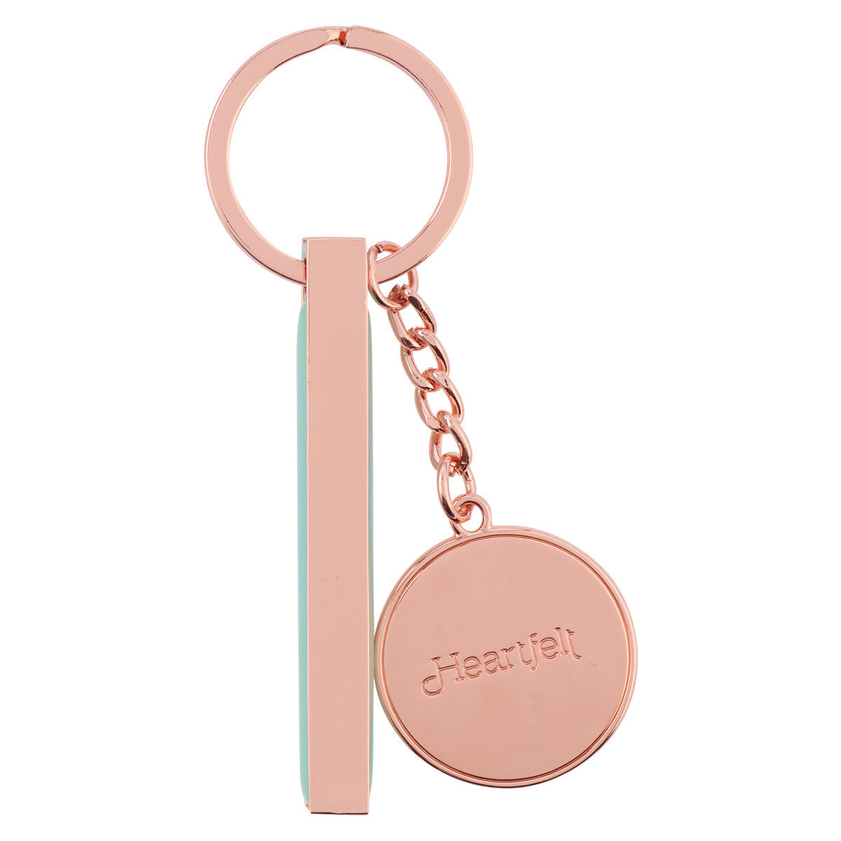 Make Every Day Count Pink Daisies Rose Gold Key Chain - The Christian Gift Company