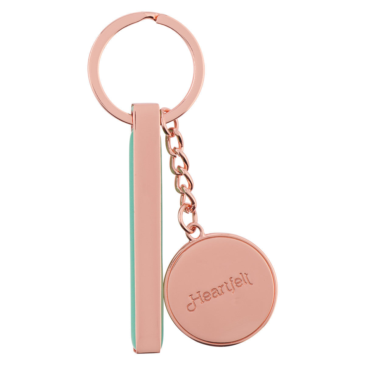 You've Got This Smooth Sea Glass Rose Gold Key Ring - The Christian Gift Company
