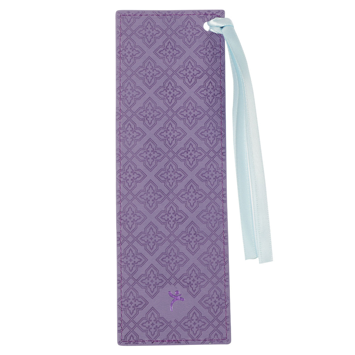 Strength and Dignity Hummingbird Purple Faux Leather Bookmark - Proverbs 31:25 - The Christian Gift Company
