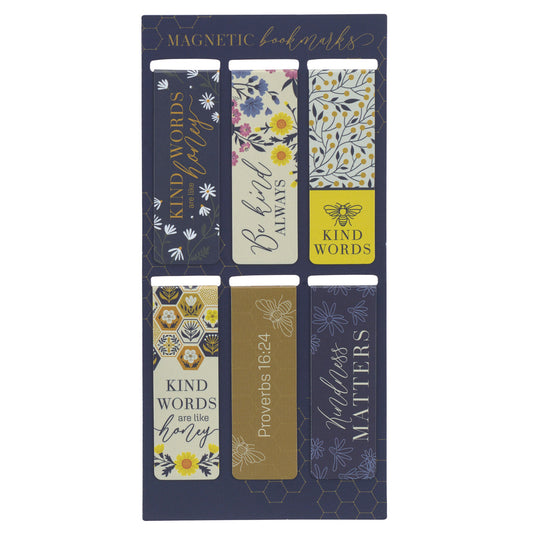 Kind Words are Like Honey Magnetic Bookmark Set - Proverbs 16:24 - The Christian Gift Company