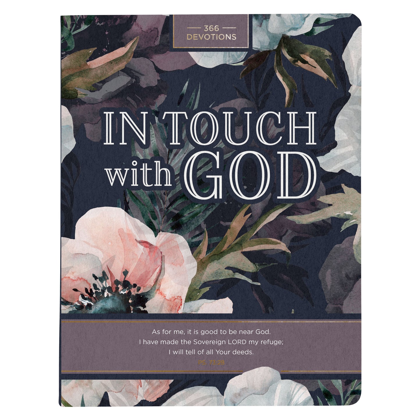 In Touch with God Pink Floral Softcover Devotional - The Christian Gift Company