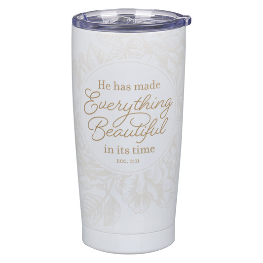 Everything Beautiful Stainless Steel Travel Tumbler - Ecclesiastes 3:11 - The Christian Gift Company