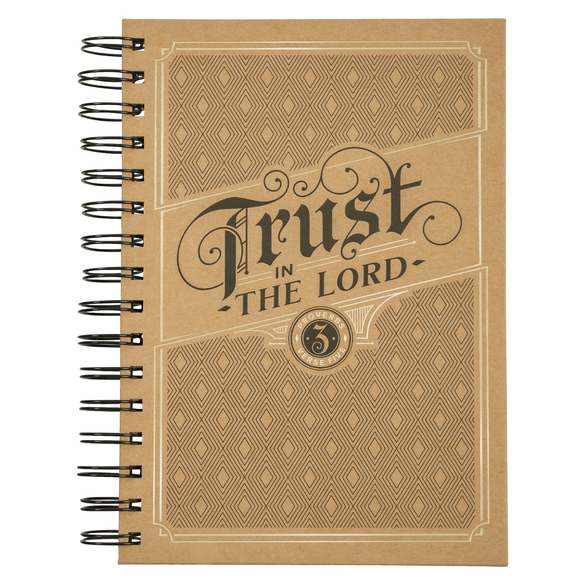 Strong in the Lord New Dawn Large Wirebound Journal - Ephesians 6:10 - The Christian Gift Company