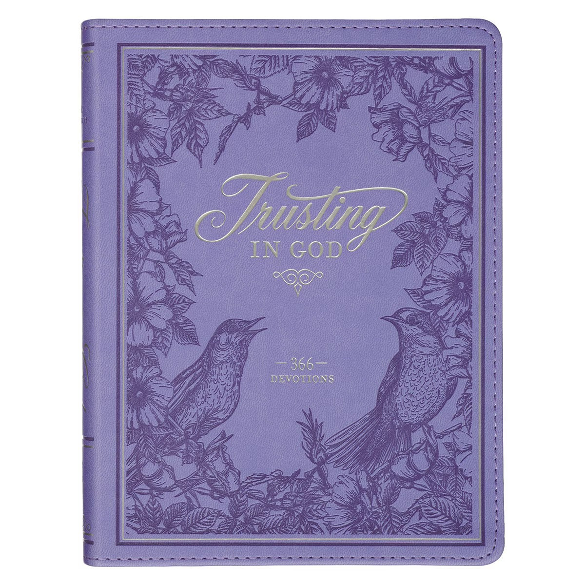 Trusting in God Lavender Faux Leather Devotional - The Christian Gift Company