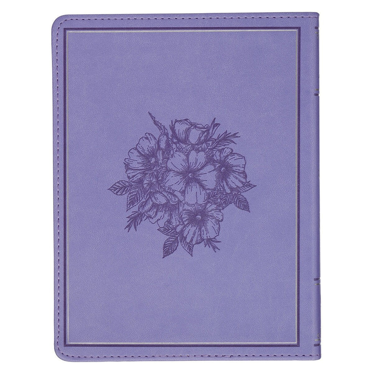 Trusting in God Lavender Faux Leather Devotional - The Christian Gift Company