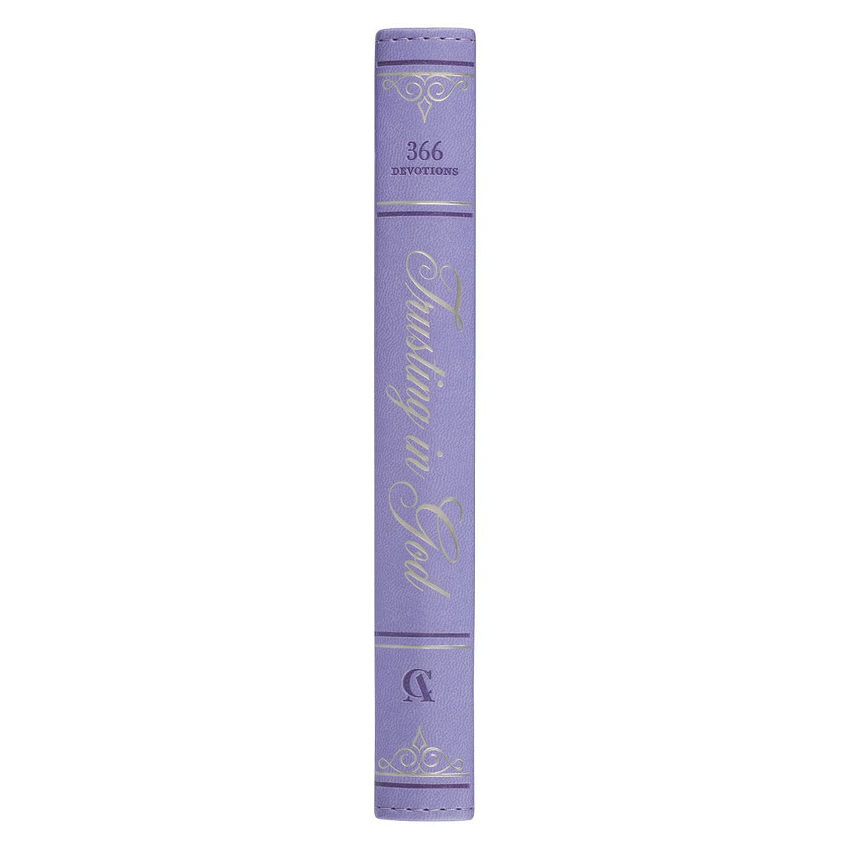 Trusting in God Lavender Faux Leather Devotional - The Christian Gift Company