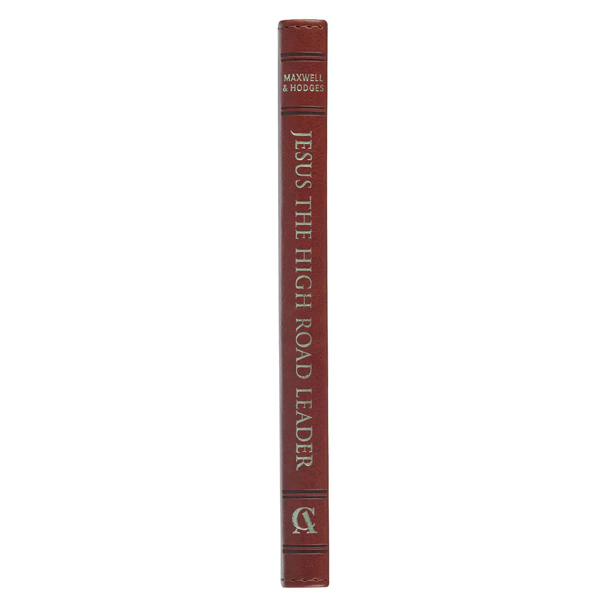 Jesus the High Road Leader Chestnut Brown Faux Leather Gift Book - The Christian Gift Company