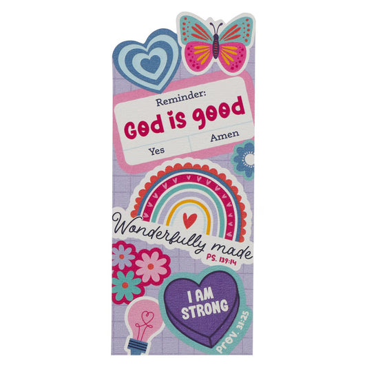 God is Good Sticker Premium Cardstock Bookmark - The Christian Gift Company