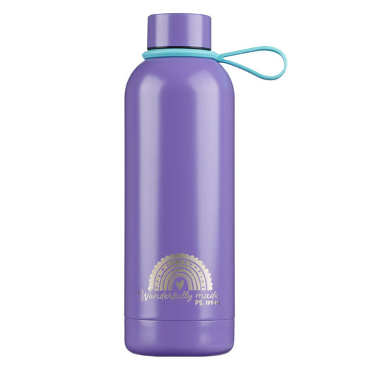 Wonderfully Made Stainless Steel Water Bottle with Stickers - Psalm 139:14 - The Christian Gift Company