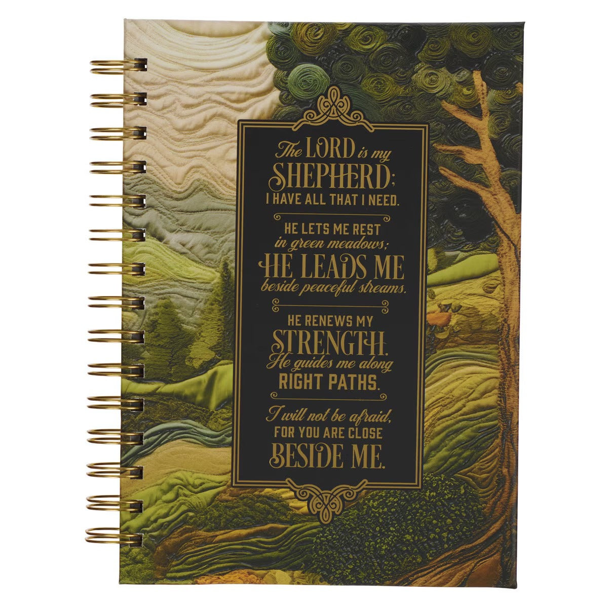 The Lord is My Shepherd Spiral Journal - Psalm 23:1-4 - The Christian Gift Company