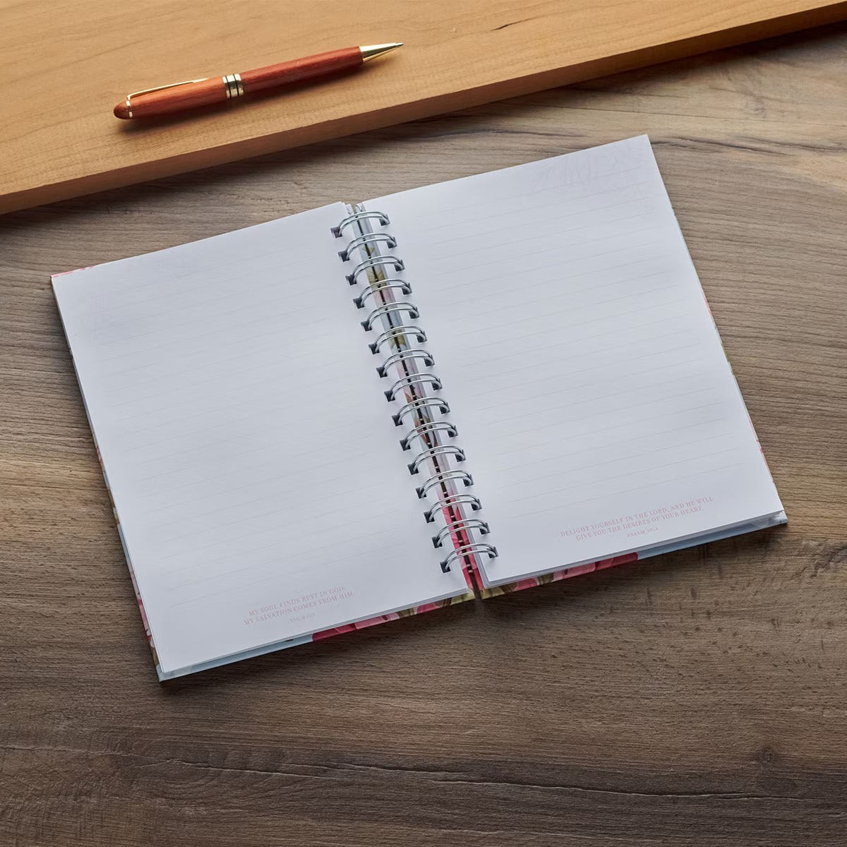 Noble Things Pink Peony Spiral Journal - Proverbs 31:29 - The Christian Gift Company