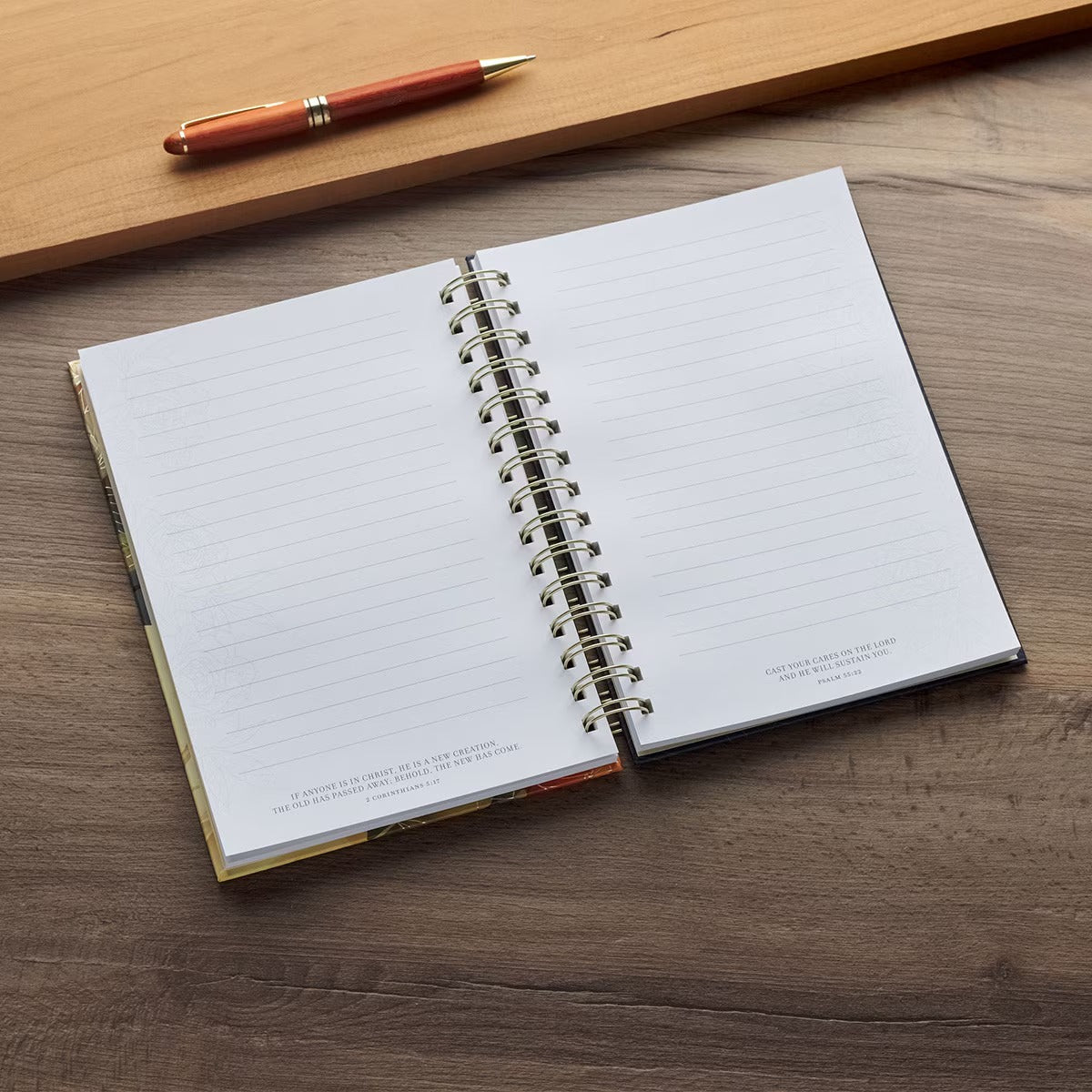 Be Still and Know Yellow Rose Spiral Journal - Psalm 46:10 - The Christian Gift Company