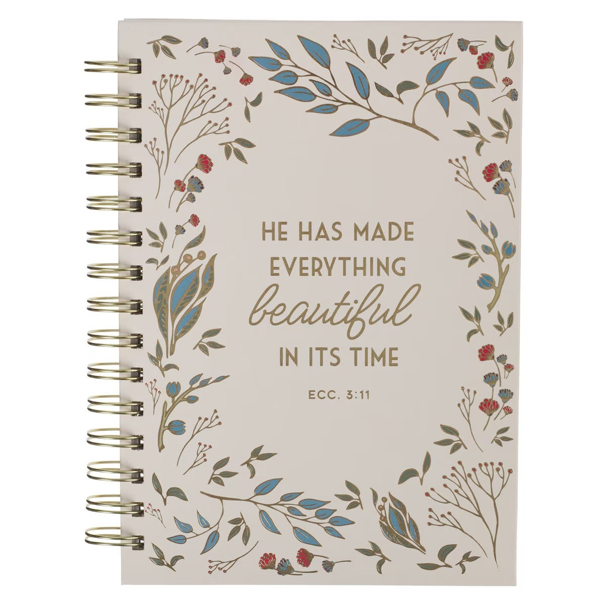 Everything Beautiful in Its Time Spiral Journal - Ecclesiastes 3:11 - The Christian Gift Company