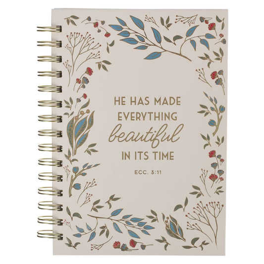 Everything Beautiful in Its Time Spiral Journal - Ecclesiastes 3:11 - The Christian Gift Company