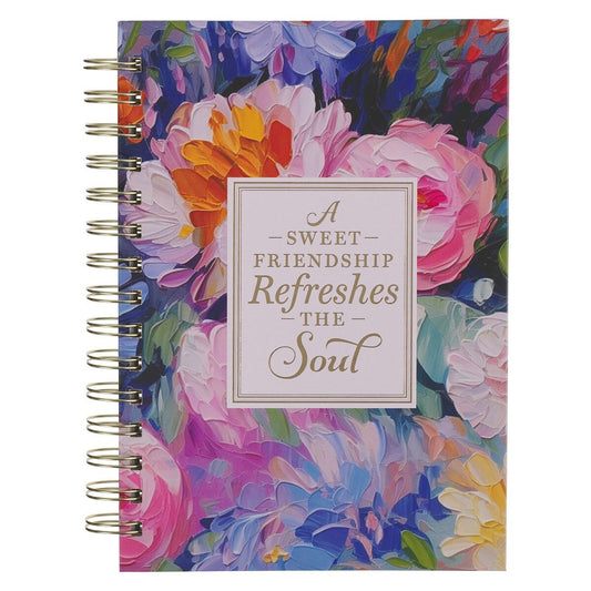 A Sweet Friendship Refreshes the Soul Spiral Journal - The Christian Gift Company