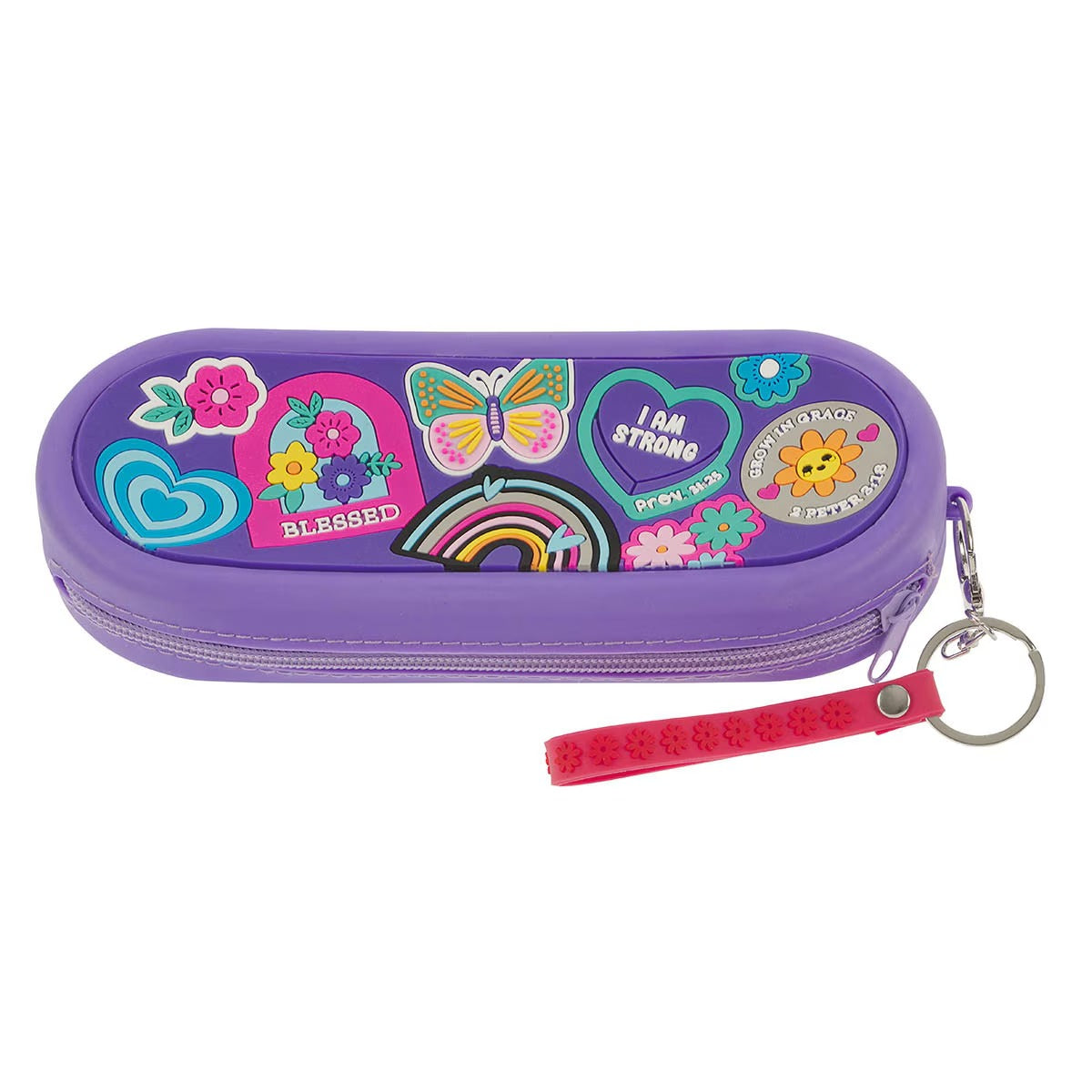 Shine for Jesus Purple Silicone Pencil Case - The Christian Gift Company