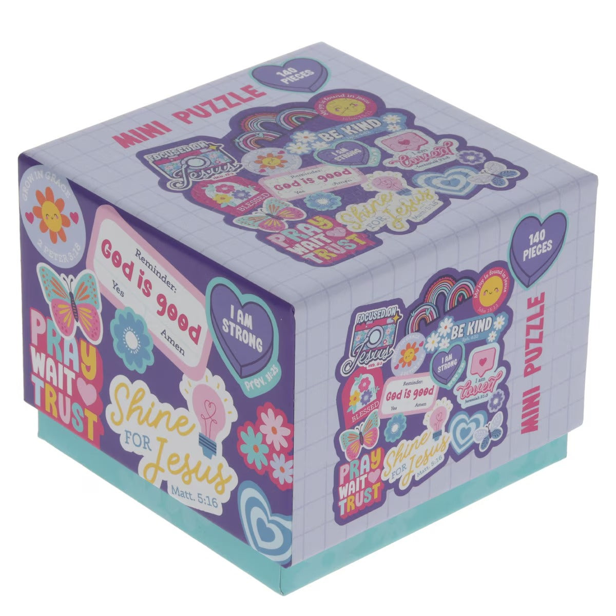 Shine for Jesus Stickers 140-piece Puzzle - Matthew 5:16 - The Christian Gift Company