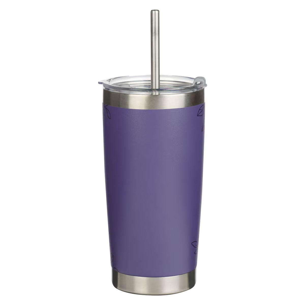 Noble Things Lavender Floral Stainless Steel Tumbler - Proverbs 31:29 - The Christian Gift Company