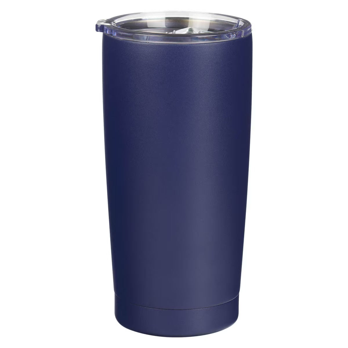 Strong and Courageous Navy Blue Stainless Steel Travel Tumbler - Joshua 1:9 - The Christian Gift Company