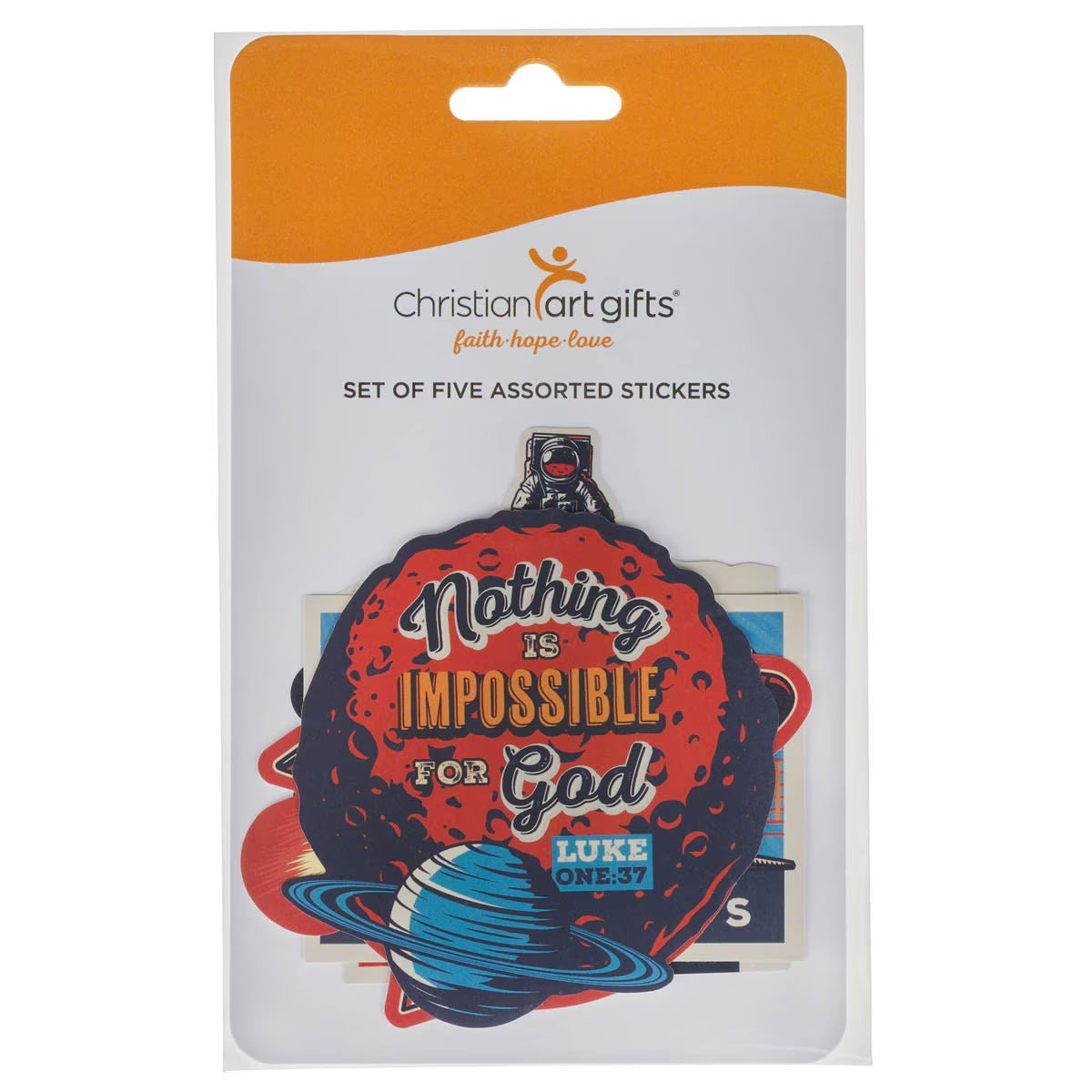Be Brave Sticker Set - Joshua 1:9 - The Christian Gift Company