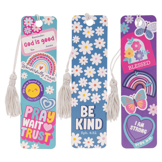 Shine for Jesus Stickers Paper Bookmark Set of 3 - The Christian Gift Company