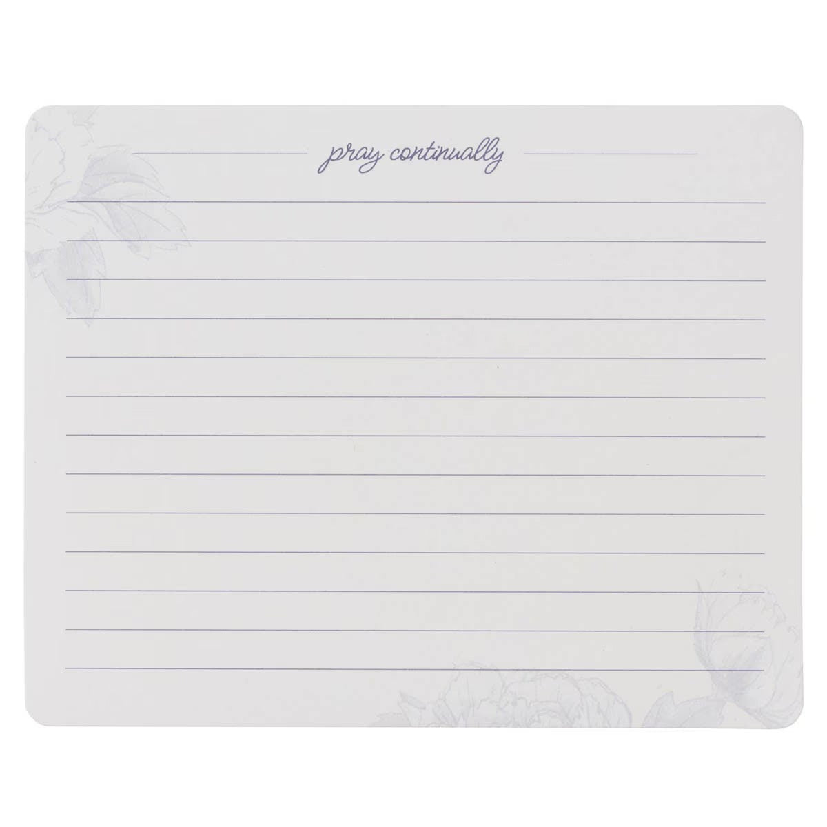 Confession of Our Hope Blue Floral Prayer Cards in Tin - Hebrews 10:23 - The Christian Gift Company