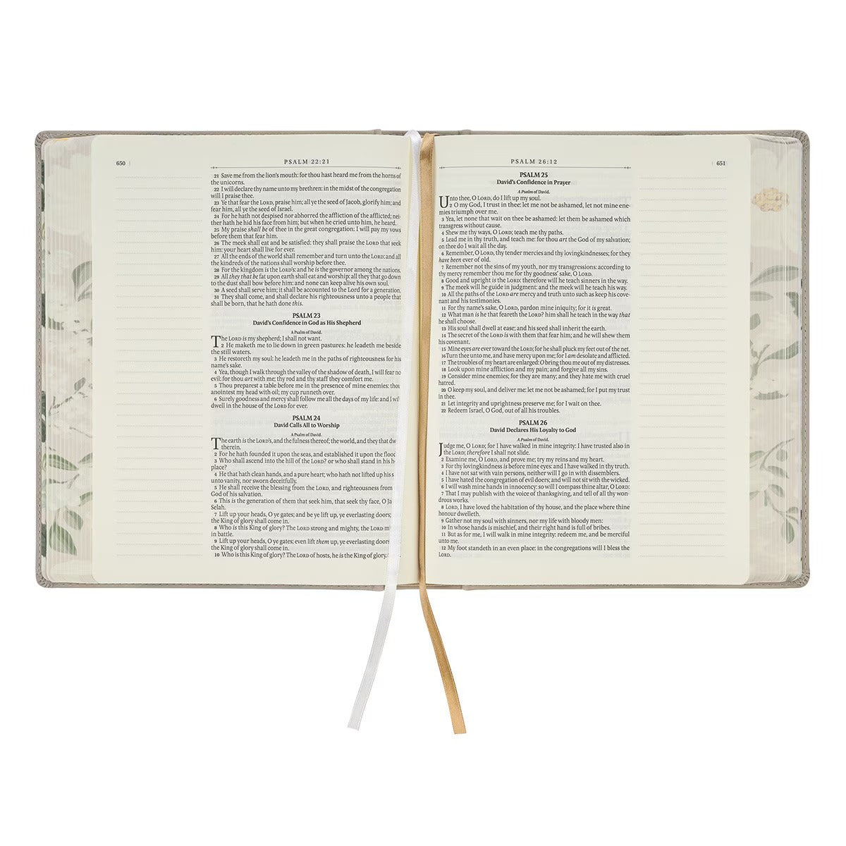 Trust Taupe Faux Leather Large Print King James Version Note-taking Bible - Proverbs 3:5 - The Christian Gift Company