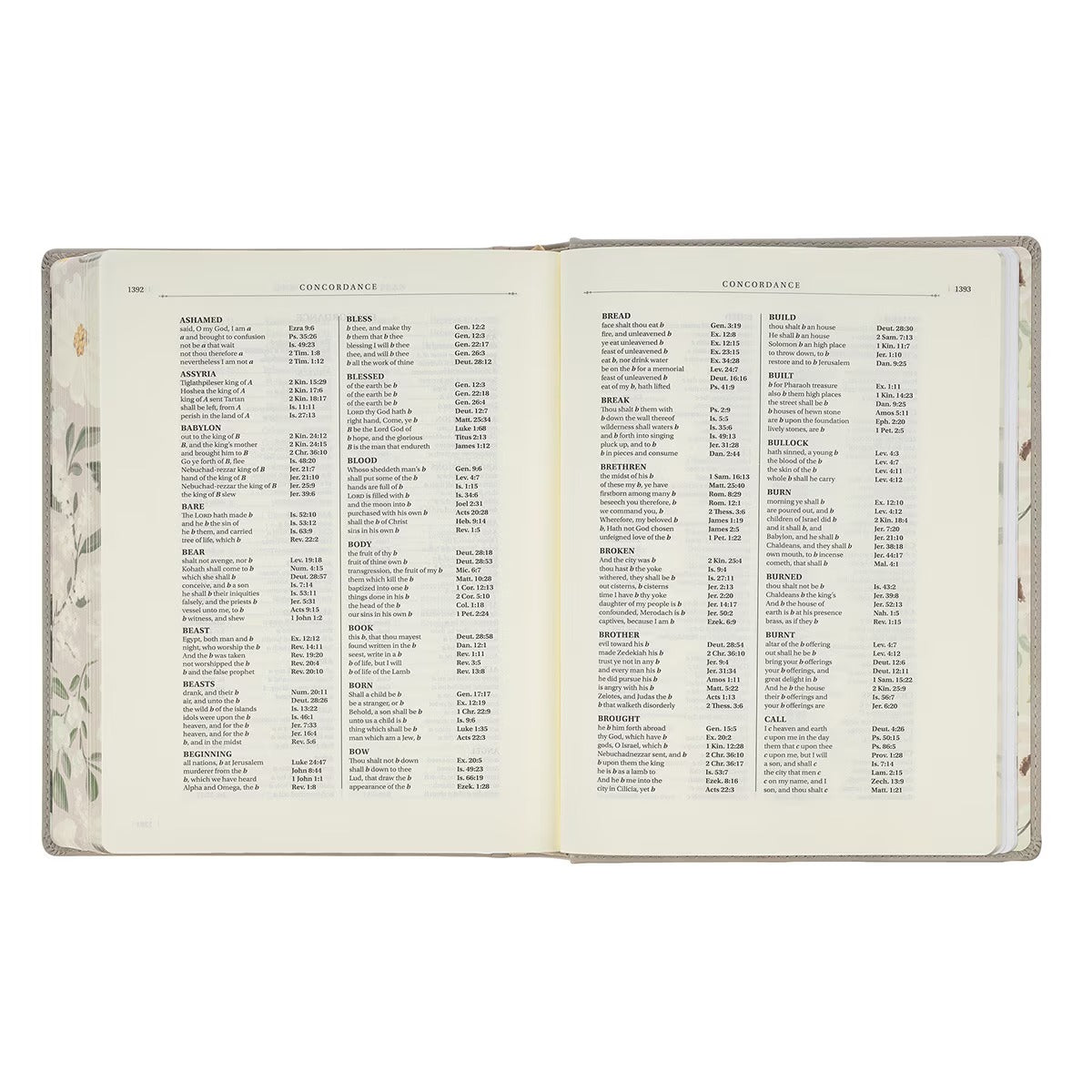 Trust Taupe Faux Leather Large Print King James Version Note-taking Bible - Proverbs 3:5 - The Christian Gift Company