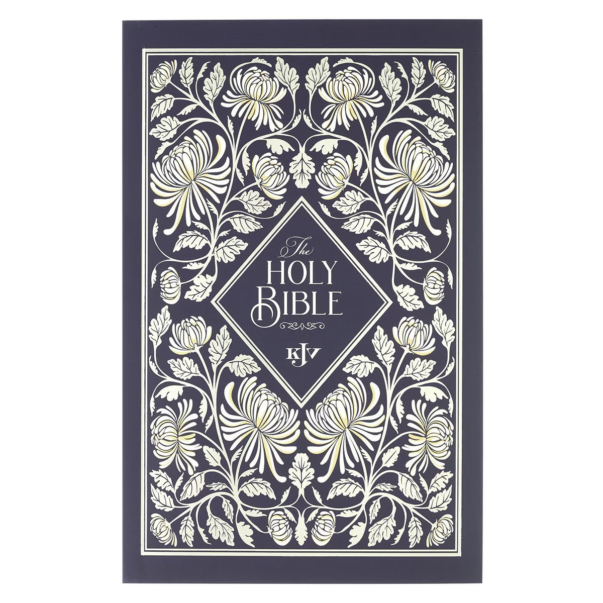 Midnight Floral Softcover King James Version Outreach Bible - The Christian Gift Company