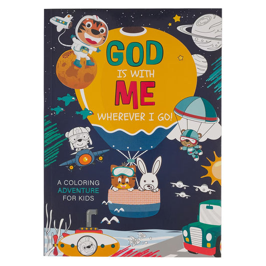 God Is With Me Wherever I Go! Coloring Adventure for Kids - The Christian Gift Company