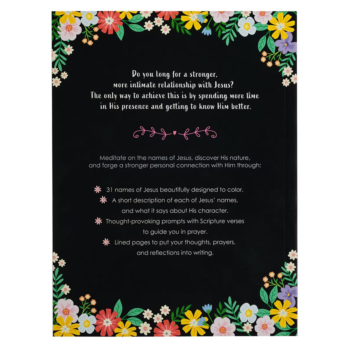 The Names of Jesus Prompted Coloring Prayer Journal - The Christian Gift Company