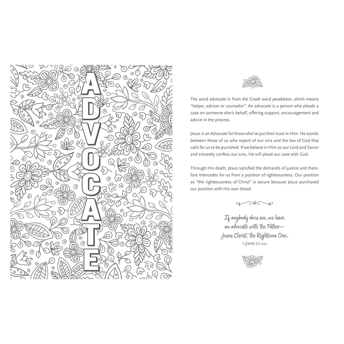 The Names of Jesus Prompted Coloring Prayer Journal - The Christian Gift Company