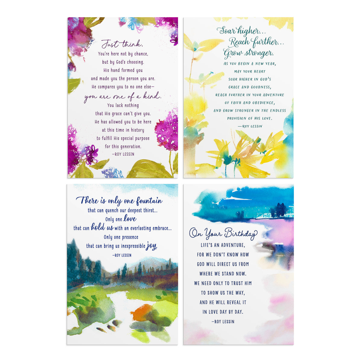 Roy Lessin - Happy Birthday - 12 Boxed Cards - The Christian Gift Company