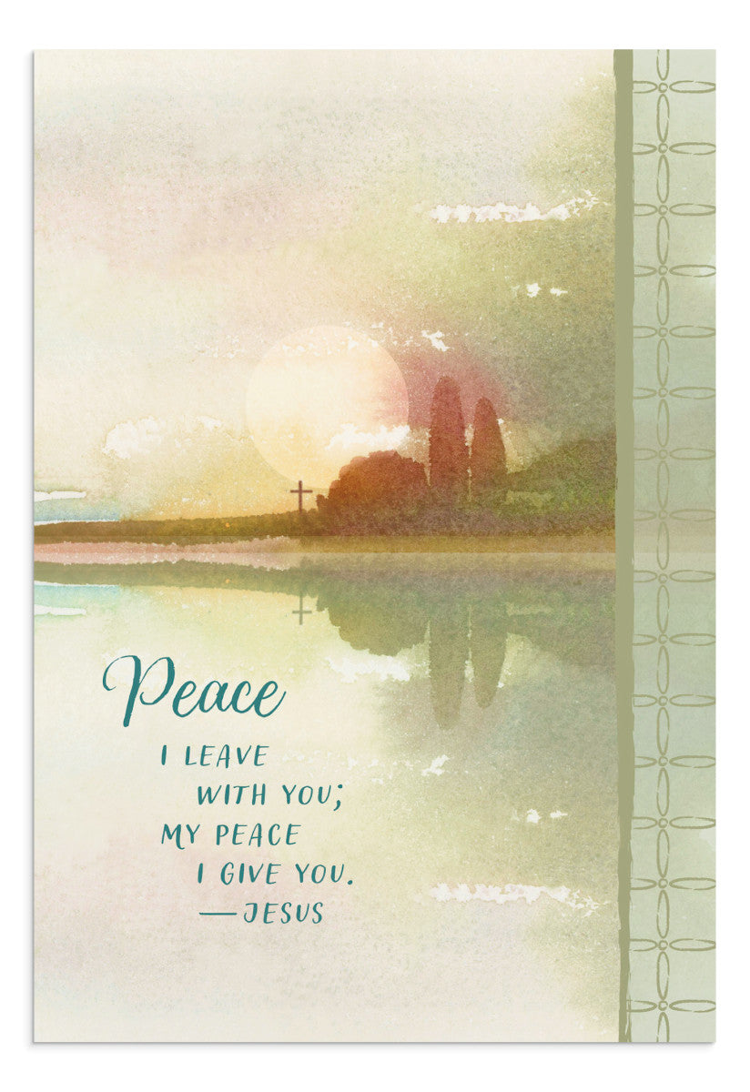 Sympathy - Watercolour Crosses Design - 12 Boxed Cards - The Christian Gift Company
