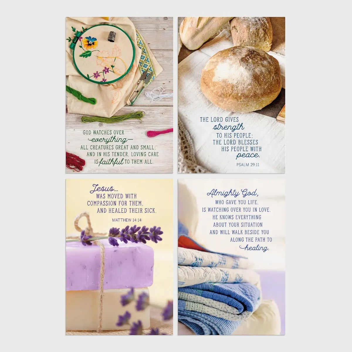 Get Well - Craft Inspired Assortment - 12 Boxed Cards and Envelopes - The Christian Gift Company