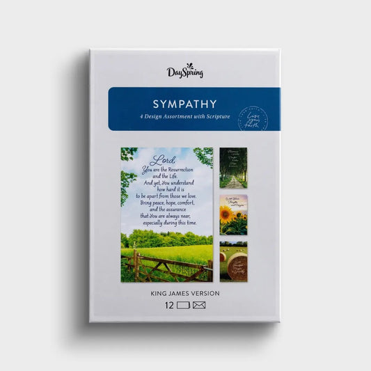 Sympathy - Fields of Comfort - 12 Count Boxed Cards and Envelopes, KJV - The Christian Gift Company