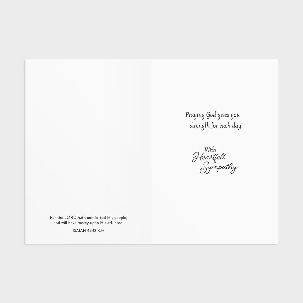 Sympathy - Fields of Comfort - 12 Count Boxed Cards and Envelopes, KJV - The Christian Gift Company