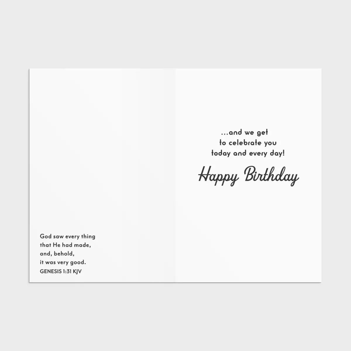 Birthday - Festive Assortment - 12 Boxed Cards and Envelopes, KJV - The Christian Gift Company