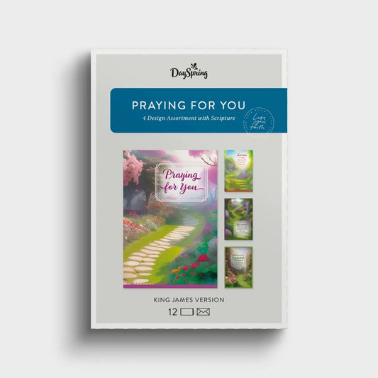 Praying for You - Pathways - 12 Boxed Cards and Envelopes, KJV - The Christian Gift Company