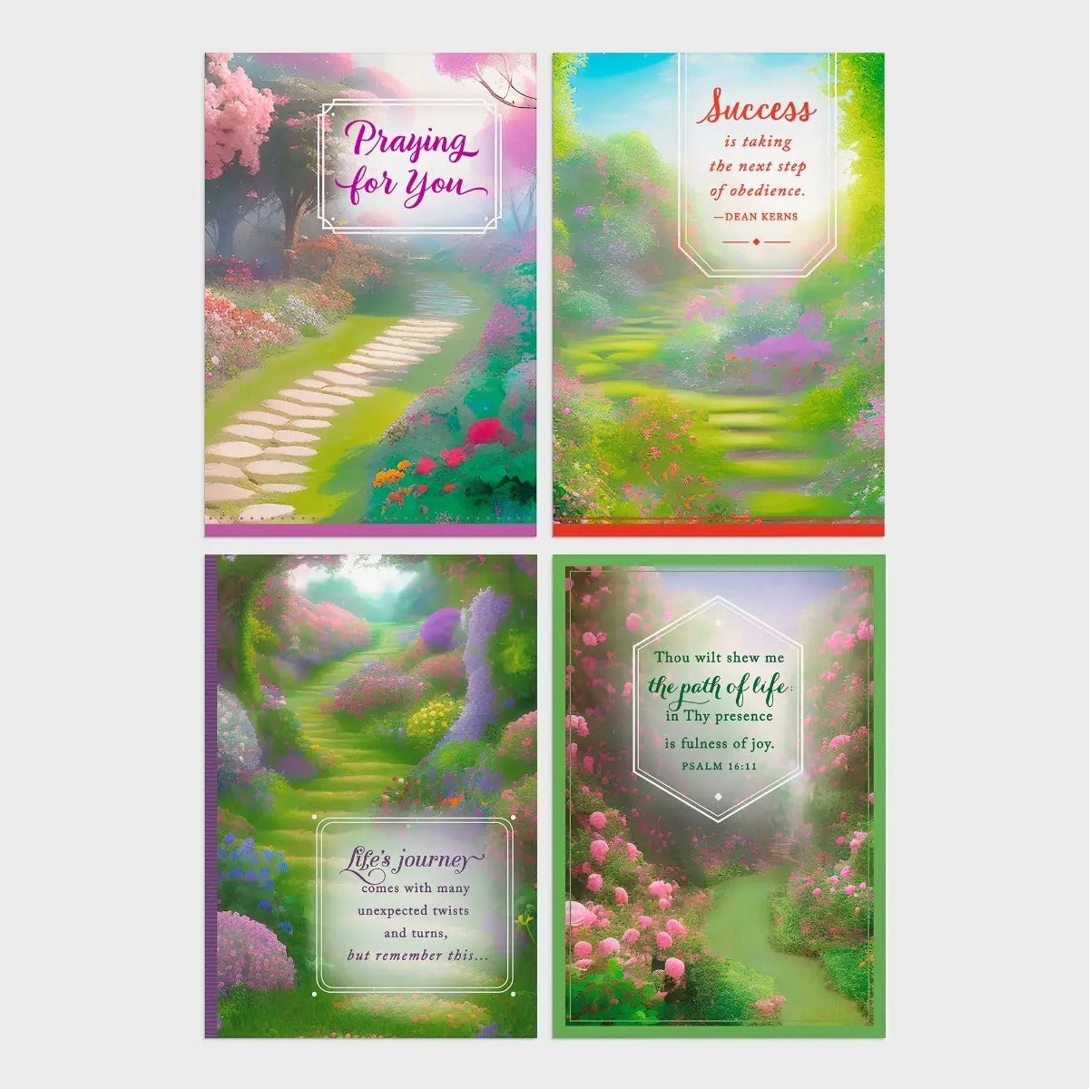 Praying for You - Pathways - 12 Boxed Cards and Envelopes, KJV - The Christian Gift Company