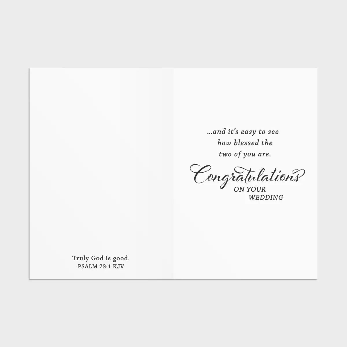 Wedding - Marble - 12 Count Boxed Cards and Envelopes, KJV - The Christian Gift Company