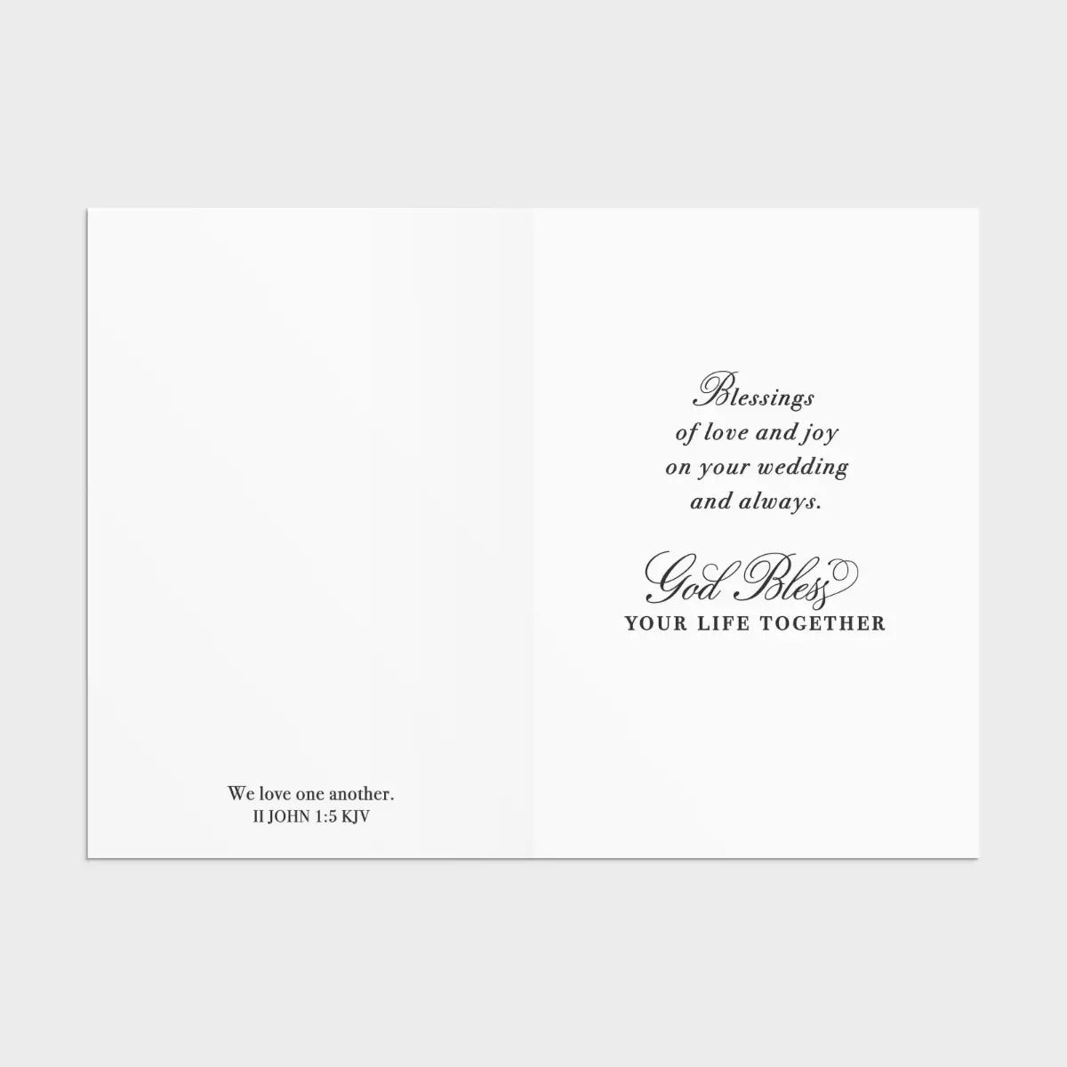 Wedding - Marble - 12 Count Boxed Cards and Envelopes, KJV - The Christian Gift Company