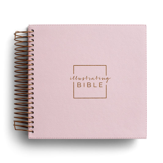 Illustrating Bible NIV Pink (Spiral Bound) - The Christian Gift Company