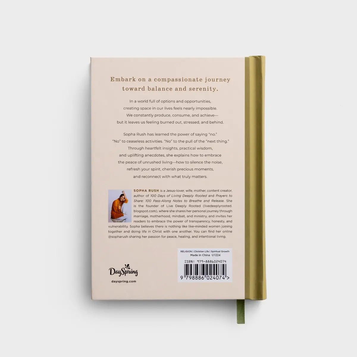 Unrushed Living: Embracing Simplicity and Savoring Life's Moments - The Christian Gift Company