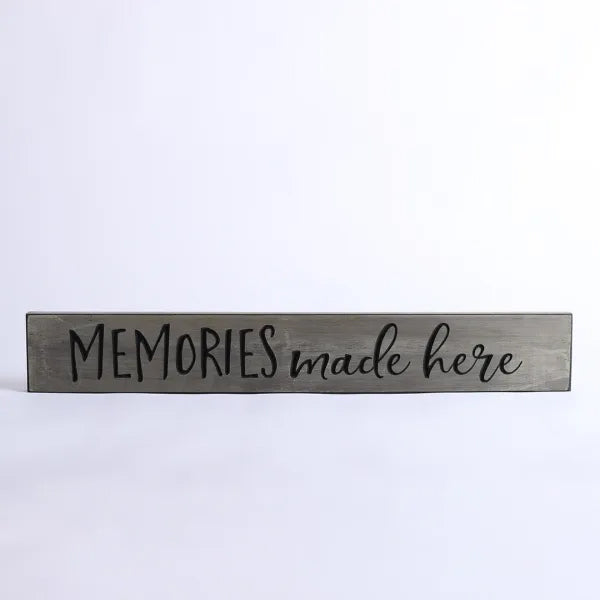 60cm Engraved Wooden Sign: Memories Made Here/Sage - The Christian Gift Company