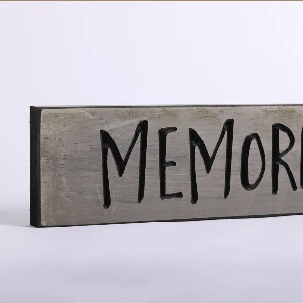 60cm Engraved Wooden Sign: Memories Made Here/Sage - The Christian Gift Company