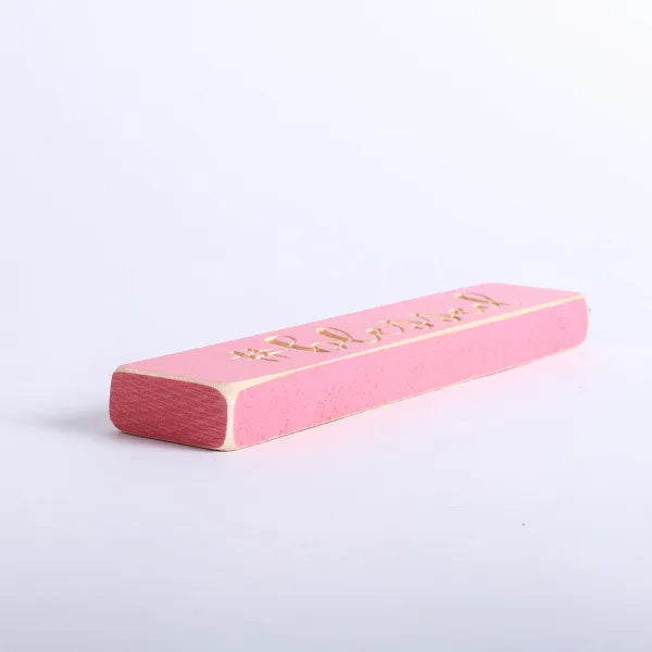 23cm Engraved Wooden Sign: #Blessed/Pink - The Christian Gift Company