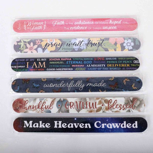 Nail File Fashion Gift Set - set of 6 - The Christian Gift Company