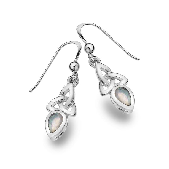 Trinity Knot Opal Earrings - The Christian Gift Company